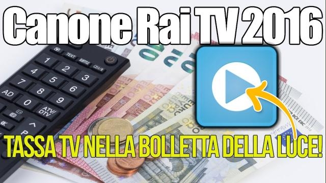 CANONE RAI 2016: E PER CHI NON POSSIEDE LA TV?