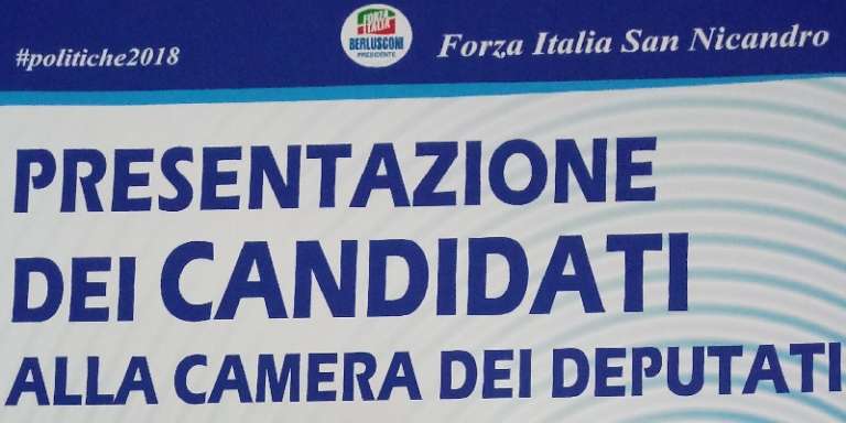 SAN NICANDRO, PRESENTAZIONE DEI CANDIDATI DI FORZA ITALIA