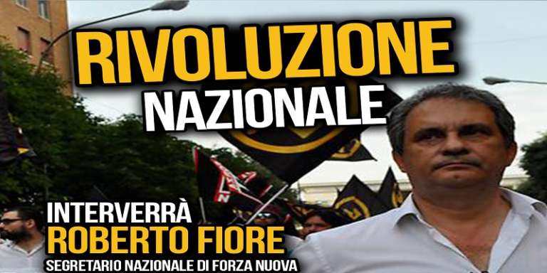 CONFERENZA DI FORZA NUOVA CON IL SEGRETARIO NAZIONALE ROBERTO FIORE