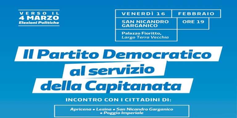 SAN NICANDRO CON I CANDIDATI DEL CENTRO-SINISTRA