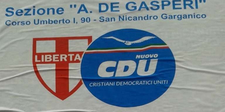 SAN NICANDRO, LA PROPOSTA DEL NUOVO CDU PER IL CENTRODESTRA UNITO