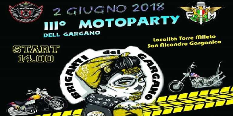 AL VIA IL 3° MOTOPARTY DEL GARGANO