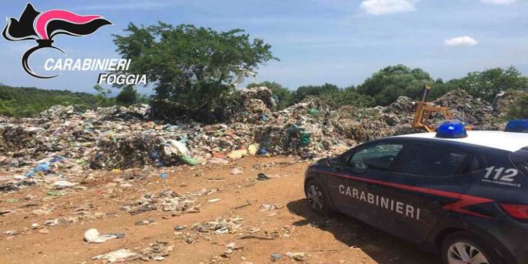 APRICENA, DISCARICA ABUSIVA IN ZONA PARCO DEL GARGANO