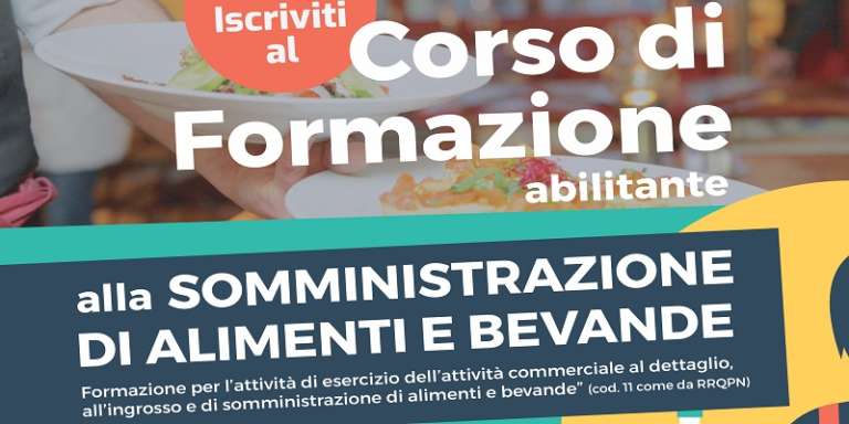 CORSO ABILITANTE PER VENDITA E SOMMINISTRAZIONE ALIMENTI E BEVANDE