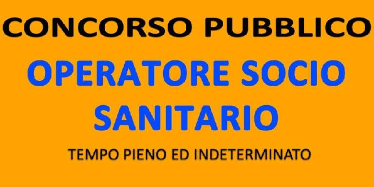 ECCO I CONCORSI PER OOS IN PUGLIA
