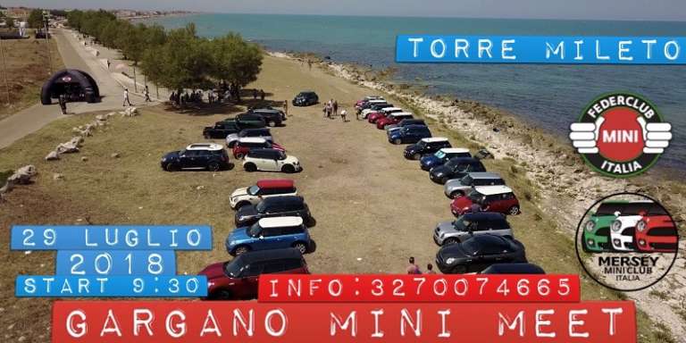 DOMENICA 29 LUGLIO TORNA IL RADUNO MINI COOPER DEL GARGANO