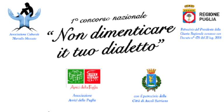 1° CONCORSO  NAZIONALE “NON  DIMENTICARE  IL  TUO  DIALETTO”