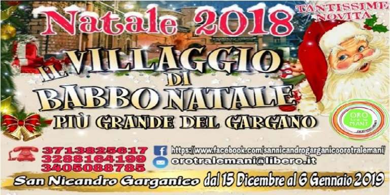 “VILLAGGIO DI BABBO NATALE”, ECCO LA VERA NOVITA’ DELL’EVENTO NATALIZIO