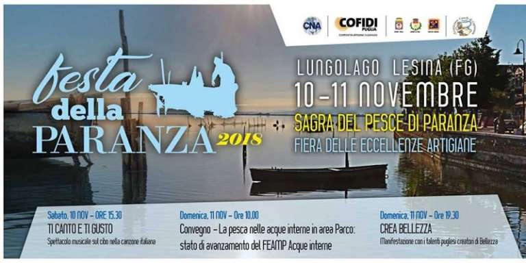 PROGRAMMA FESTA DELLA PARANZA 2018