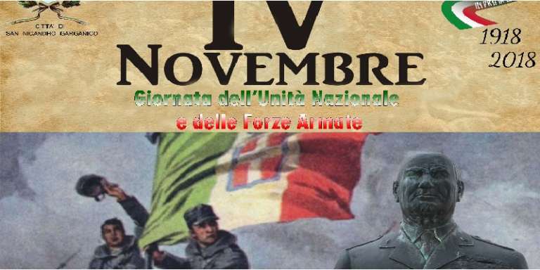 4 NOVEMBRE, GIORNATA DELL’UNITA’ NAZIONALE E DELLE FORZE ARMATE