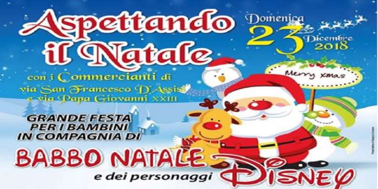 ASPETTANDO IL NATALE CON BABBO NATALE E I PERSONAGGI DISNEY