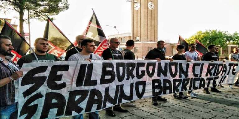 FORZA NUOVA IN LOTTA INSIEME AI RESIDENTI DI BORGO MEZZANONE