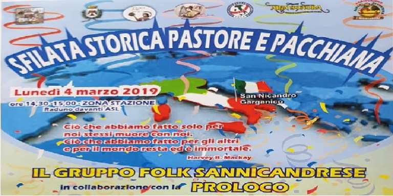 SFILATA STORICA “PASTORE E PACCHIANA”