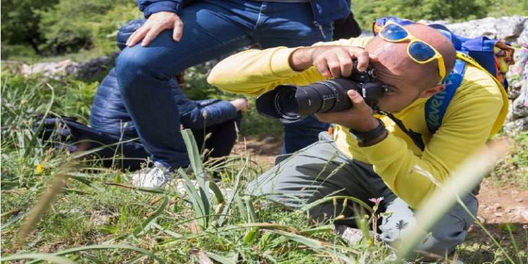 UN 25 APRILE FOTOGRAFANDO LE ORCHIDEE DEL GARGANO