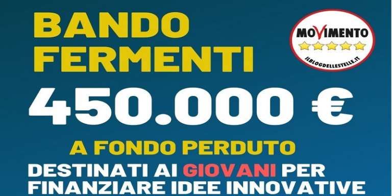 IL FUTURO HA BISOGNO DI PROTAGONISTI GIOVANI, PARTECIPA AL BANDO FERMENTI