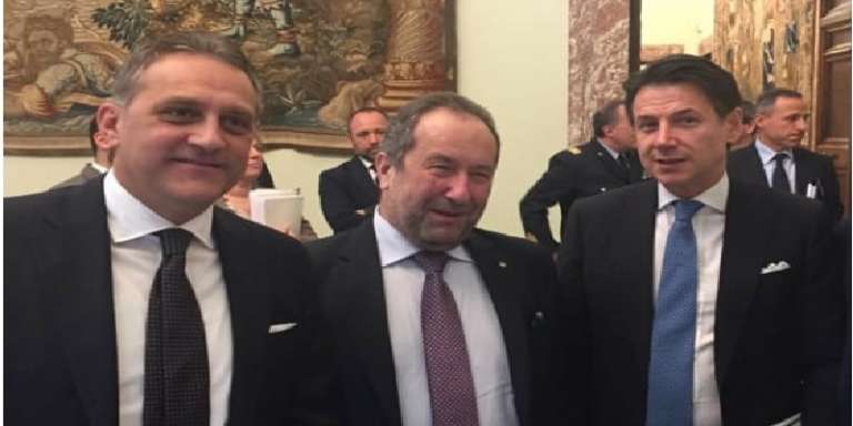 IL SALUTO DEL PRESIDENTE GATTA AL PREFETTO MARIANI ED IL BENVENUTO AL PREFETTO GRASSI