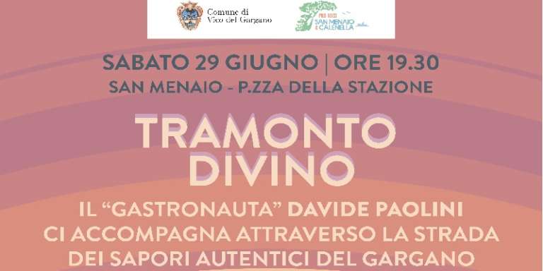 IL GARGANO SI PREPARA AD ACCOGLIERE DAVIDE PAOLINI PER “TRAMONTO DIVINO”