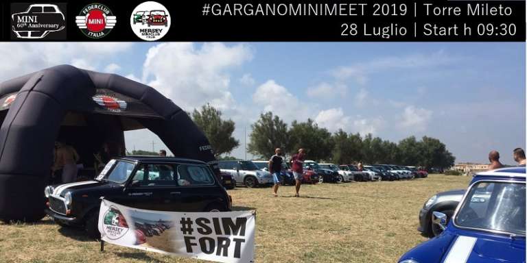 TORRE MILETO, DOMENICA 28 LUGLIO LE MINI COOPER INVADONO IN GARGANO