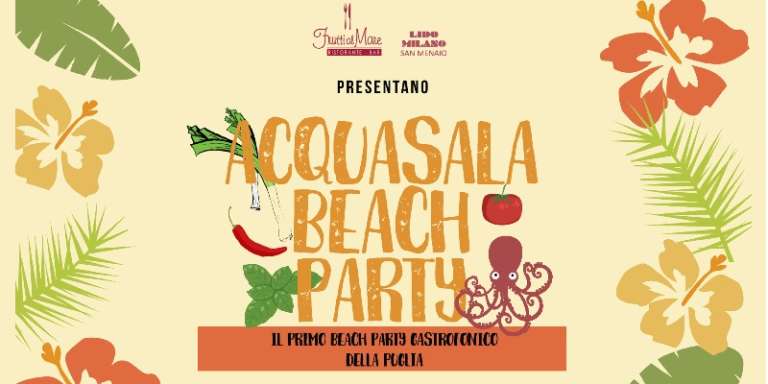 MUSICA DA MANGIARE E CIBO DA ASCOLTARE, ARRIVA SUL GARGANO IL “BEACH PARTY GASTROFONICO”