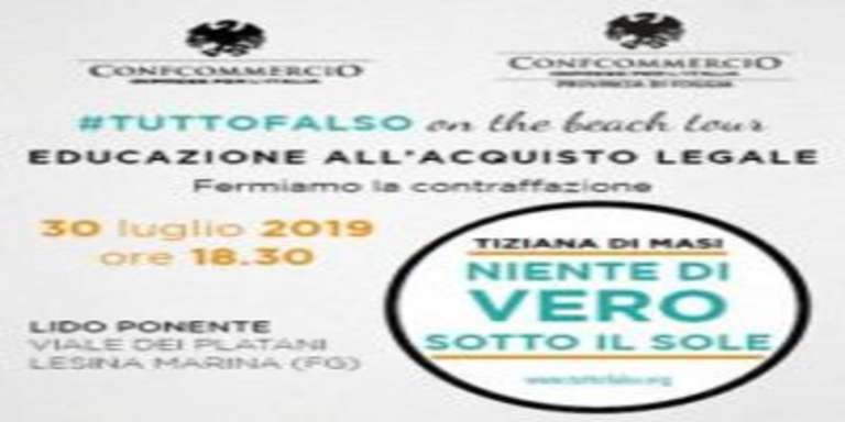 TUTTO FALSO ON THE BEACH TOUR FA TAPPA A LESINA