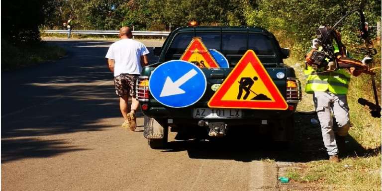 STRADA PER SAN MARCO, OGGI TAGLIO ERBACCE E INIZIO LAVORI RIFACIMENTO A SETTEMBRE