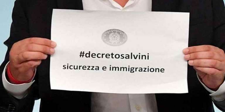 IL DECRETO SICUREZZA DI SALVINI CI PREOCCUPA E NON POCO