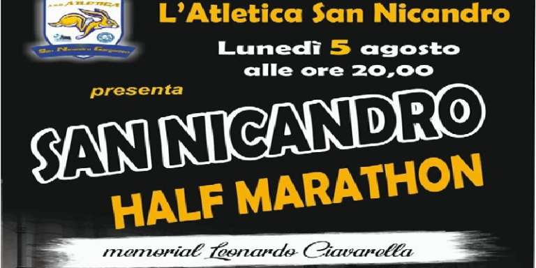 PRESENTAZIONE DELL’”HALF MARATHON SAN NICANDRO”