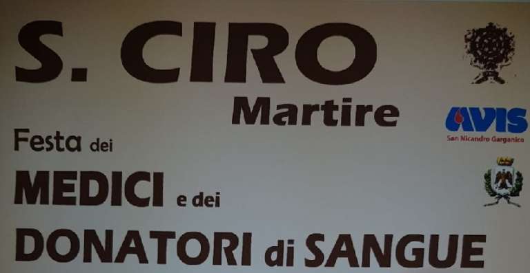 FESTEGGIAMENTI IN ONORE DI SAN CIRO