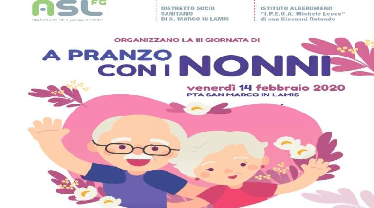 A SAN VALENTINO TORNA “A PRANZO CON I NONNI”