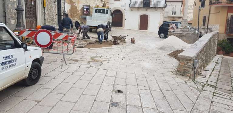 SAN NICANDRO, INIZIATI I LAVORI DI SISTEMAZIONE DI ALCUNE STRADE CITTADINE