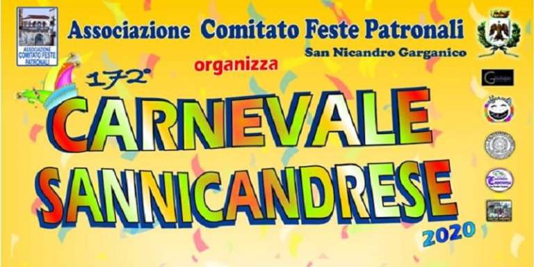 CARNEVALE 2020, GLI EVENTI DI OGGI