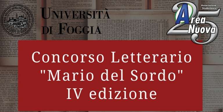 CONCORSO LETTERARIO “MARIO DEL SORDO” 2020, IV^ EDIZIONE