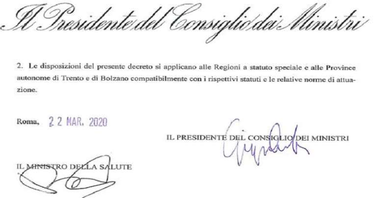 DA OGGI SOLO QUESTE ATTIVITA’ POSSONO RESTARE APERTE