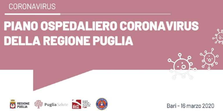 EMILIANO PRESENTA IL PIANO OSPEDALIERO CORONAVIRUS DELLA REGIONE PUGLIA