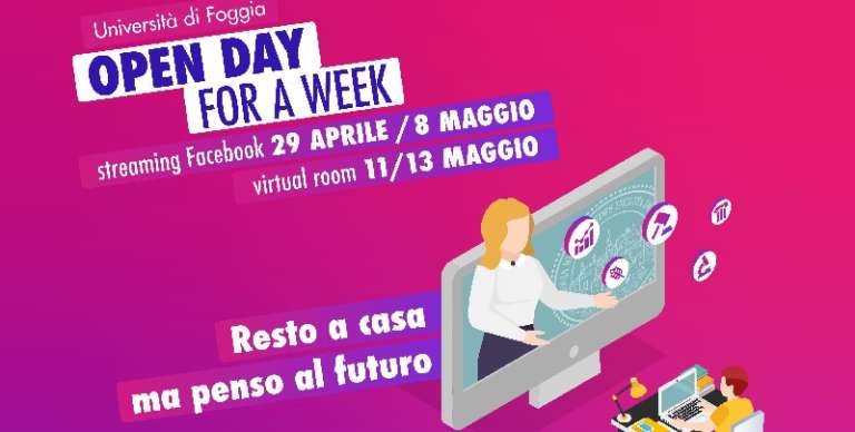 L’UNIVERSITA’ DI FOGGIA APRE LE SUE PORTE VIRTUALI AI NUOVI OPEN DAYS