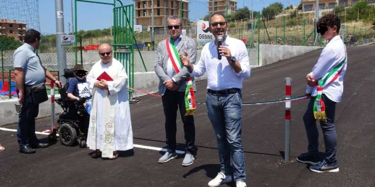 CERIMONIA DI INAUGURAZIONE CAMPETTI SPORTIVI A CAGNANO VARANO