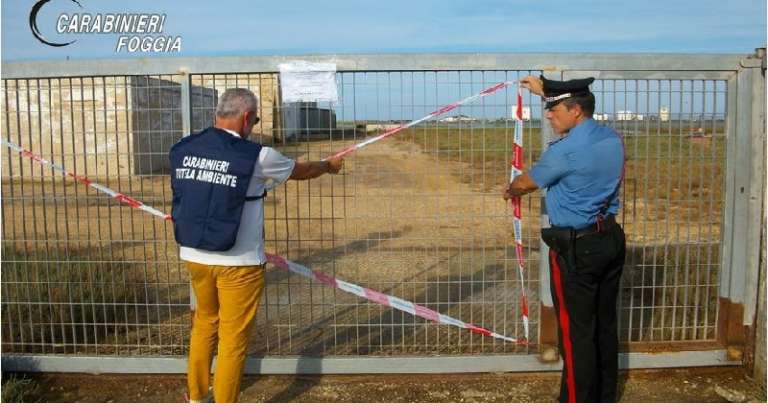 OLEZZI INSOPPORTABILI A LIDO DEL SOLE, SEQUESTRO DI 7 VASCHE DI FANGHI MALEODORANTI E DISCARICA ABUSIVA