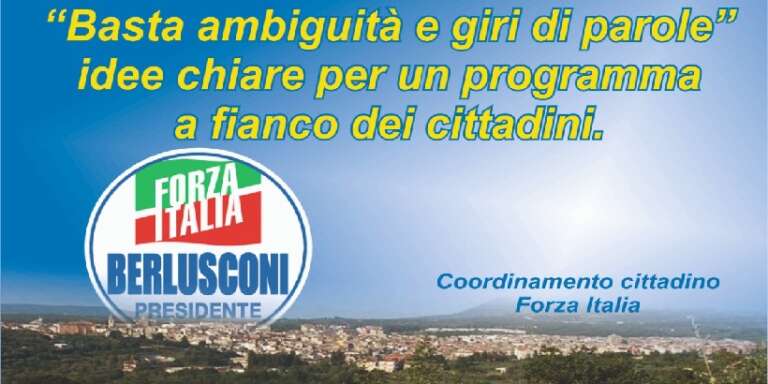 FORZA ITALIA, CONVINTAMENTE ALL’OPPOSIZIONE