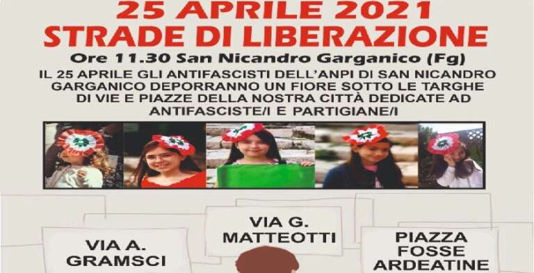L’INIZIATIVA DELL’ANPI SAN NICANDRO PER IL 25 APRILE