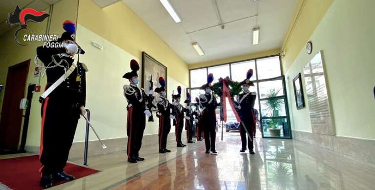 FOGGIA, CELEBRAZIONE PER IL 207° ANNUALE DI FONDAZIONE DELL’ARMA DEI CARABINIERI