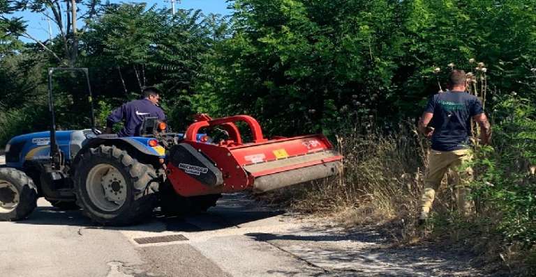 PULIZIA DI ERBACCE AL “DE ROGATIS-FIORITTO” DI SAN NICANDRO