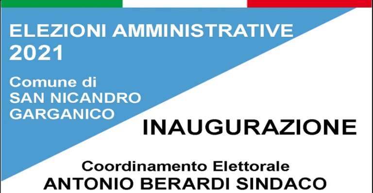 INAUGURAZIONE COORDINAMENTO ELETTORALE PER ANTONIO BERARDI