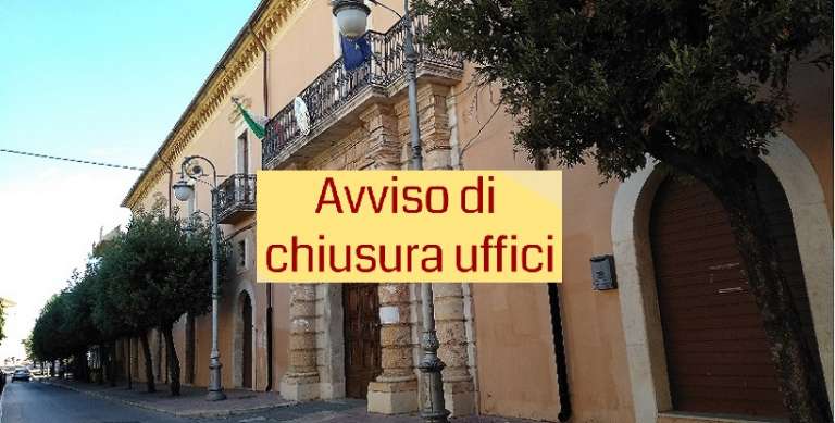 CHIUSURA UFFICI COMUNALI 17 GIUGNO 2021