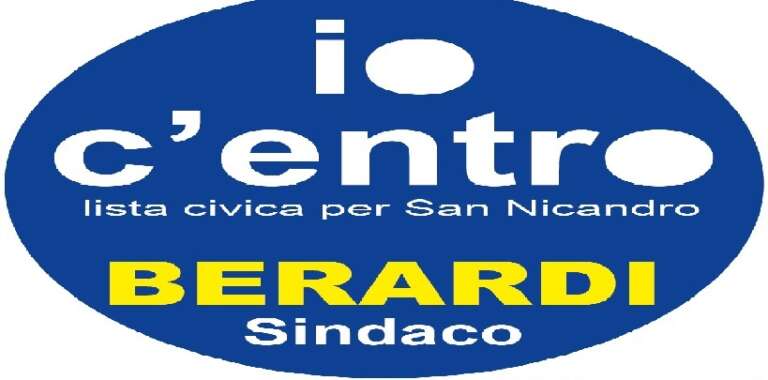 SAN NICANDRO: “IO C’ENTRO” –  IN SOSTEGNO DI ANTONIO BERARDI ARRIVA UN’ALTRA LISTA CIVICA