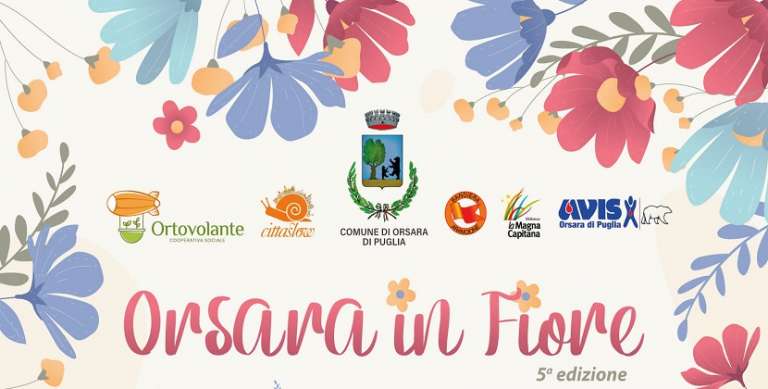 “ORSARA IN FIORE”,  TUTTO PRONTO PER LA 5^ EDIZIONE