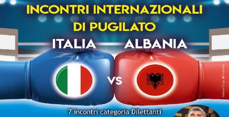 AD APRICENA LA GRANDE BOXE: INTERNAZIONALI ITALIA-ALBANIA CON CAMPIONE DEL MONDO OLIVA