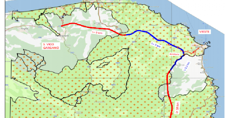 PARERE FAVOREVOLE AL PROGETTO DI FATTIBILITA’ STRADA A SCORRIMENTO VELOCE DEL GARGANO