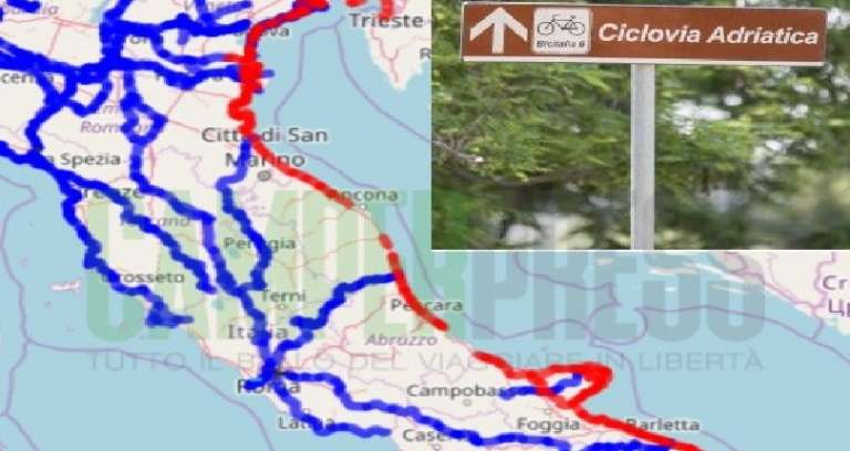 ARRIVA LA CICLOVIA ADRIATICA, WOW MA…A RISCHIO ASFALTO LA POCA COSTA VERGINE DI PESCHICI