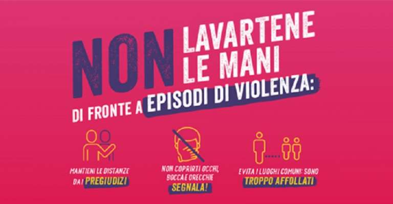 “NON LAVARTENE LE MANI”, LA CAMPAGNA DI COMUNICAZIONE CONTRO LA VIOLENZA SULLE DONNE IN PUGLIA