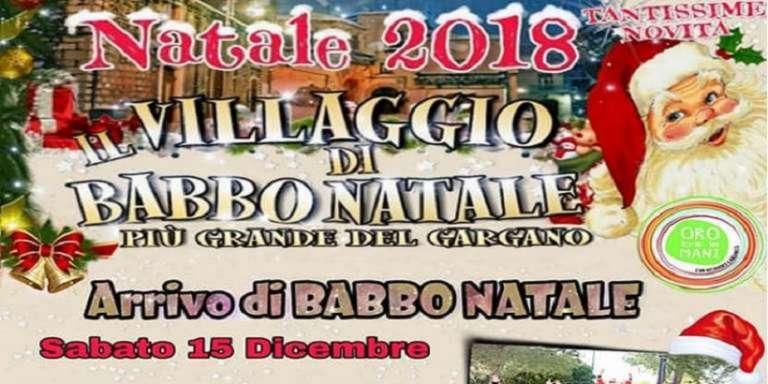 TRE ANNI FA, A SAN NICANDRO, IL VILLAGGIO DI BABBO NATALE PIU’ GRANDE DEL GARGANO